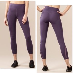 Lululemon Invigorate 7/8 Zipper Mesh Tight Legging
